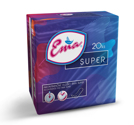 Ema Super inkontinenčné vložky 20ks (5bal/kar)