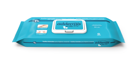Addermis biactiv Th vlhčené utierky 3v1 30x30cm  60ks (6bal/kar)