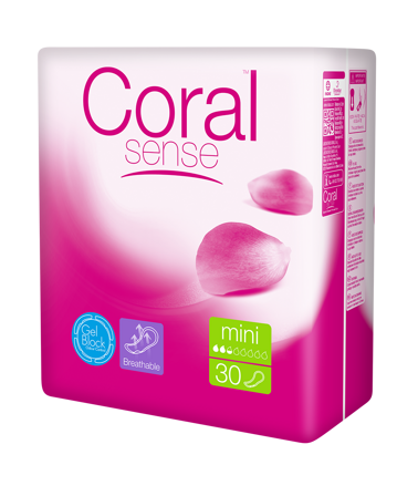 Coral Sense inkontinenčné Mini vložky 30ks (12bal/kar)