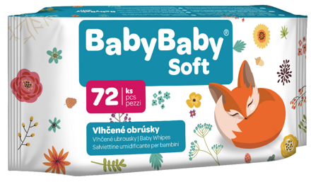 BabyBaby Soft vlhčené obrúsky pre deti 72ks (15bal/kar)