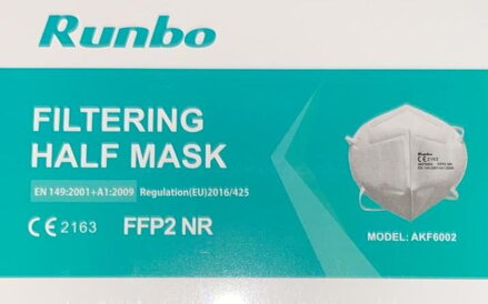 Runbo ochranná maska FFP2  20ks (100bal/kar)