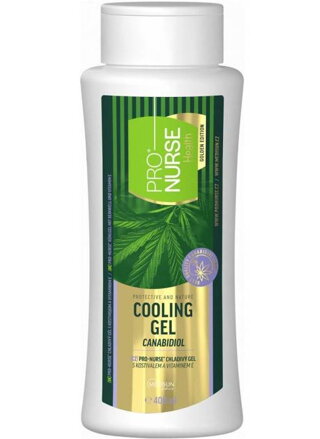 ProNURSE GOLDEN EDITION chladivý gel s kostihojom a CBD 1,0g/400ml (10bal/kar)