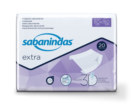Sabanindas 80x180cm absorbčné podložky 20ks (6bal/kar)