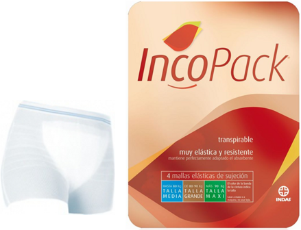 IncoPack Large M fixačné elastické nohavičky hnedá 4ks (25bal/kar)