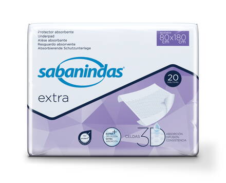 Sabanindas 80x180cm absorbčné podložky 20ks (6bal/kar)